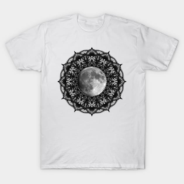 Moon Mandala T-Shirt by artbysavi